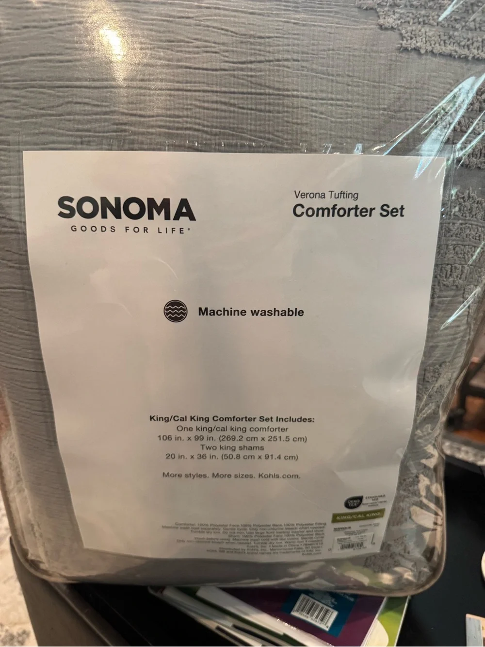 New Sonoma Sage Green Textured Comforter Set Verona Tufted Shams